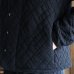 画像6: 「尾州」ダイヤ柄コットンキルト フィンガーホール付き ノーカラースナップジャケット【MADE IN JAPAN】『日本製』 / Upscape Audience (6)