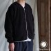 画像1: アンチピリング フリース フィンガーホール付き ノーカラーZIPジャケット【MADE IN JAPAN】『日本製』/ Upscape Audience (1)