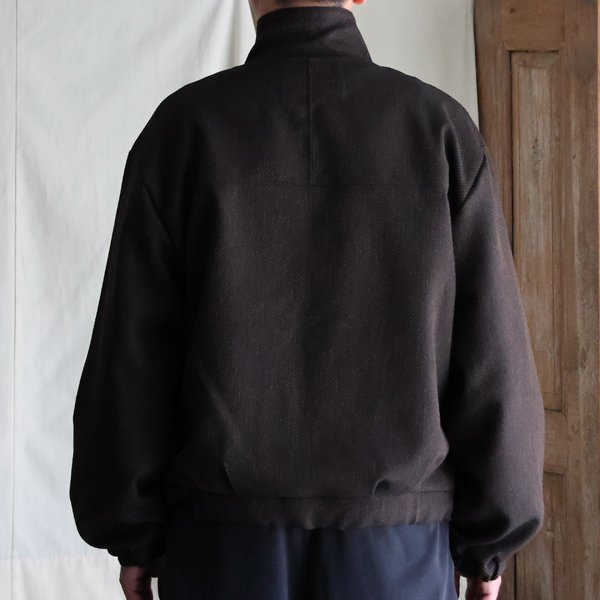 画像5: LANATEC® (ラナテック) Lab (ラボ） TECH ウールライク ツィードツイルシャンブレー スタンド ZIP ブルゾン【MADE IN JAPAN】『日本製』/ Upscape Audience