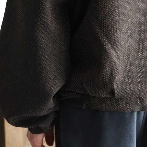 画像7: LANATEC® (ラナテック) Lab (ラボ） TECH ウールライク ツィードツイルシャンブレー スタンド ZIP ブルゾン【MADE IN JAPAN】『日本製』/ Upscape Audience
