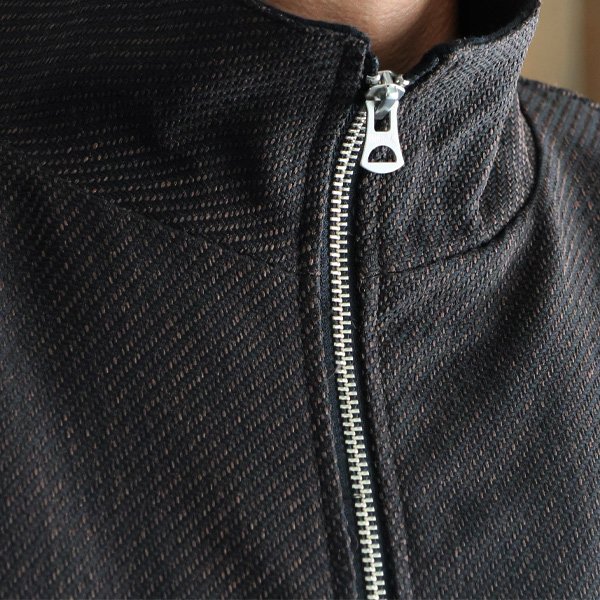 画像8: LANATEC® (ラナテック) Lab (ラボ） TECH ウールライク ツィードツイルシャンブレー スタンド ZIP ブルゾン【MADE IN JAPAN】『日本製』/ Upscape Audience