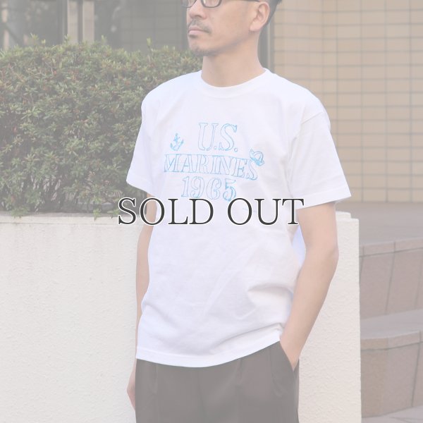 画像3: RIDING HIGH×EGG SNDWCH LABEL/ HANDWRITING STYLE PRINT TEE（MARINES）