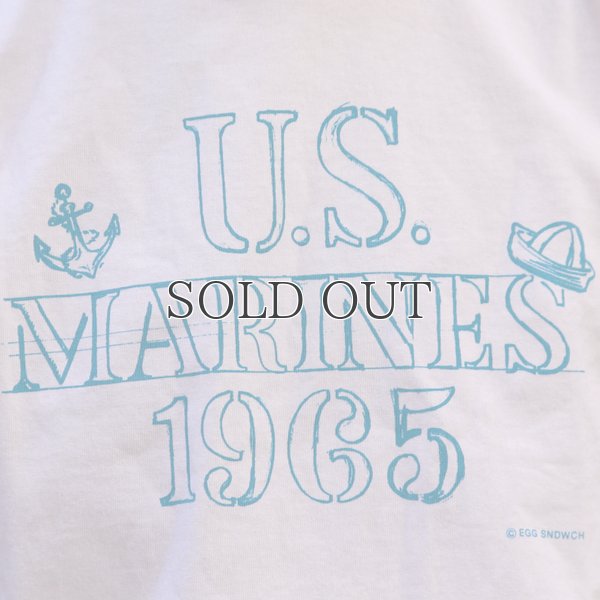 画像6: RIDING HIGH×EGG SNDWCH LABEL/ HANDWRITING STYLE PRINT TEE（MARINES）
