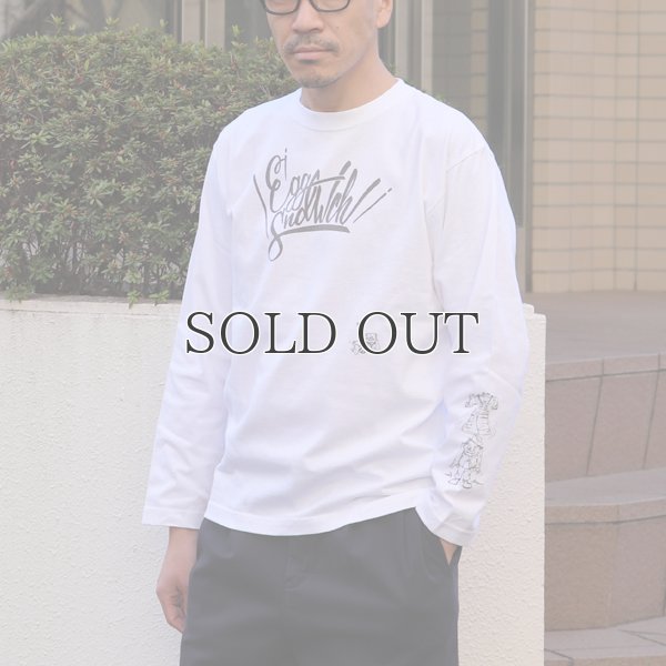 画像2: RIDING HIGH×EGG SNDWCH LABEL/ PRINT L/S TEE（HOLIDAY）