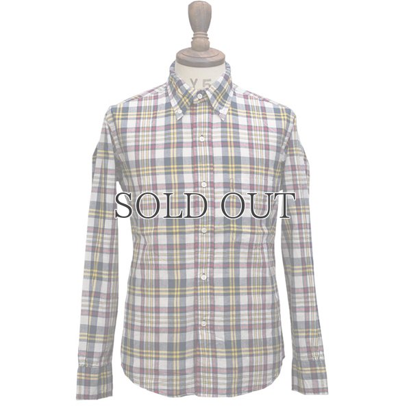 画像6: ボタンダウンマドラスチェック長袖シャツ / THE BAGGY