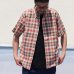 画像2: 【RE PRICE/価格改定】ボタンダウンマドラスチェック半袖シャツ / THE BAGGY【バギー】 (2)