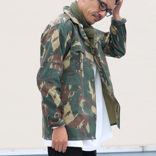 画像7: DEAD STOCK / 南アフリカ軍デッドストックカモフラージュミリタリーシャツ