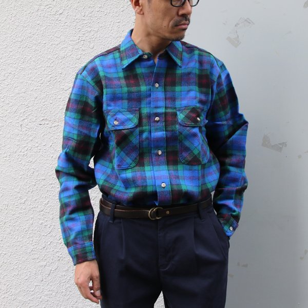 画像2: MELTON COMPANY (メルトンカンパニー) Wintermaster BRAWNY FLANNEL SHIRTS TRIPPER STITCH【MADE IN U.S.A】『米国製』/ デッドストック