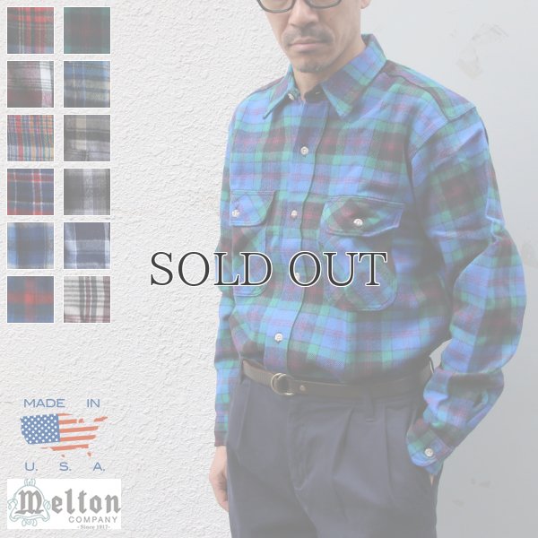 画像1: MELTON COMPANY (メルトンカンパニー) Wintermaster BRAWNY FLANNEL SHIRTS TRIPPER STITCH【MADE IN U.S.A】『米国製』/ デッドストック