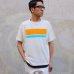 画像3: Riding High / CULTURE FLOCKY PRINT S/S TEE(SURF BORDER)【MADE IN JAPAN】『日本製』