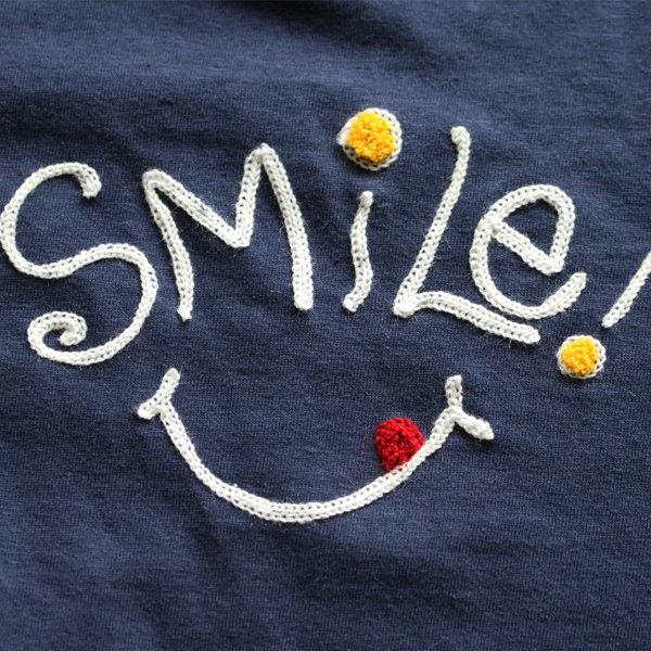 画像3: 【RE PRICE/価格改定】Riding High / HANDLE EMBROIDERY S/S TEE(SMILE)【MADE IN JAPAN】『日本製』