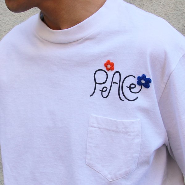 画像4:  【RE PRICE/価格改定】Riding High / P&E COMBI S/S TEE(PEACE)【MADE IN JAPAN】『日本製』