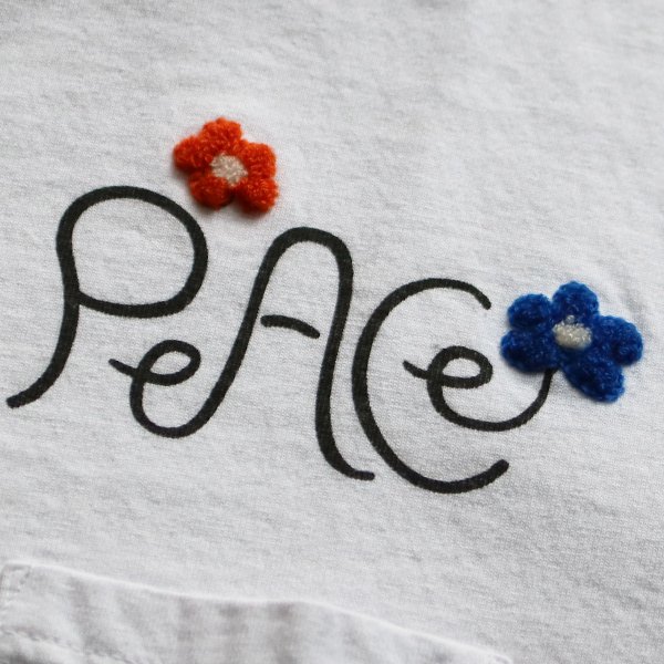 画像5:  【RE PRICE/価格改定】Riding High / P&E COMBI S/S TEE(PEACE)【MADE IN JAPAN】『日本製』