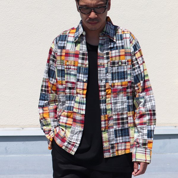 画像8: CAMCO（カムコ） / Madras Patchwork Shirts(マドラスパッチワーク長袖シャツ)