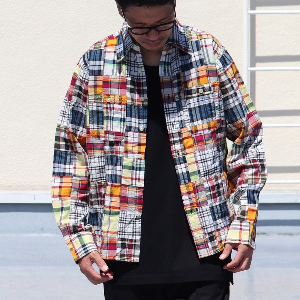 画像9: CAMCO（カムコ） / Madras Patchwork Shirts(マドラスパッチワーク長袖シャツ)