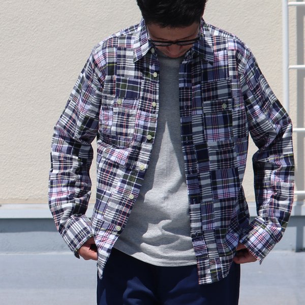 画像13: CAMCO（カムコ） / Madras Patchwork Shirts(マドラスパッチワーク長袖シャツ)