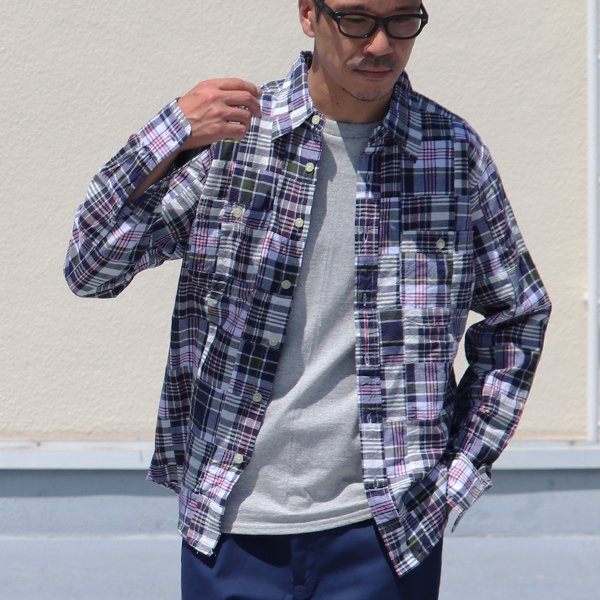 画像14: CAMCO（カムコ） / Madras Patchwork Shirts(マドラスパッチワーク長袖シャツ)