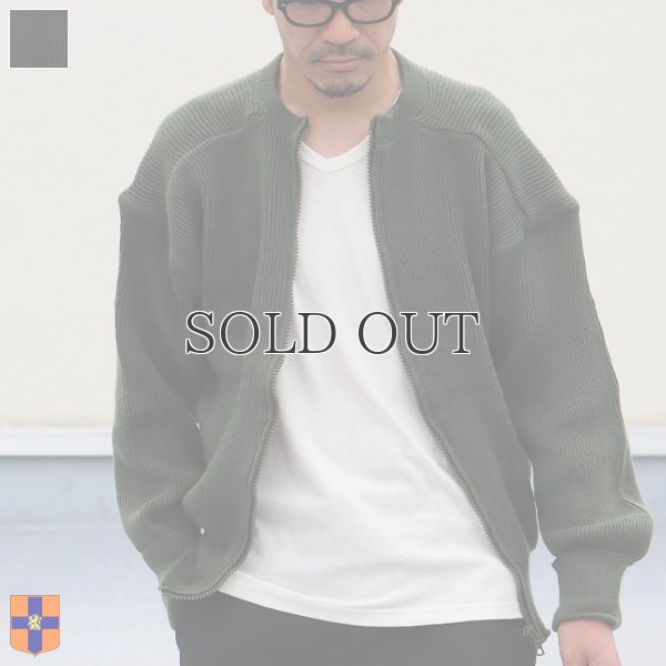 画像1: DEAD STOCK / SWEDISH ARMY M-59 WOOL ZIP UP SWEATER（スウェーデン軍M-59ウールジップアップセーター）