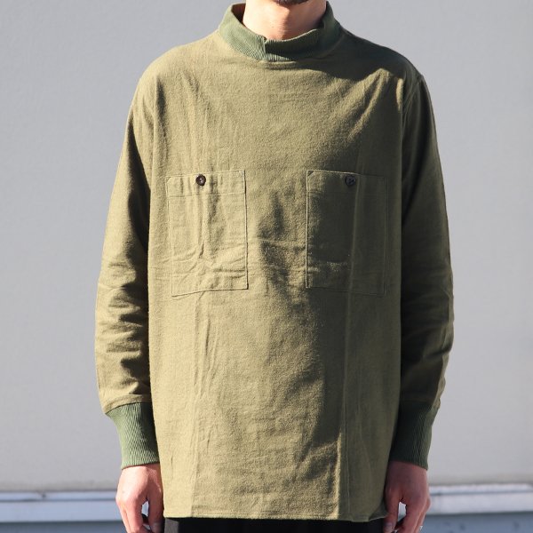 画像8: DEAD STOCK / Hungarian Army Flannel Mock Neck Round Shirts（ハンガリー軍フランネルモックネックラウンドシャツ）