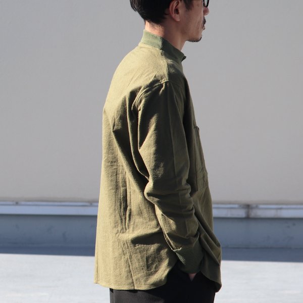 画像4: DEAD STOCK / Hungarian Army Flannel Mock Neck Round Shirts（ハンガリー軍フランネルモックネックラウンドシャツ）