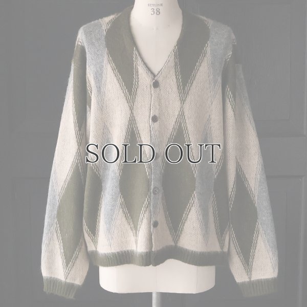 画像2: TOWNCRAFT タウンクラフト(tc25f016) / シャギー ヴィンテージパターン カーディガン