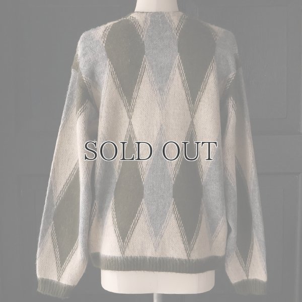 画像4: TOWNCRAFT タウンクラフト(tc25f016) / シャギー ヴィンテージパターン カーディガン