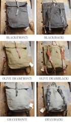 More photos3: CANVAS×LEATHER ROLLTOP Rucksack［VS-205P］【MADE IN JAPAN】『日本製』【送料無料】  / vasco