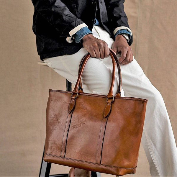 画像5: LEATHER　NELSON TOTE BAG(VS-263TL) 【MADE IN JAPAN】『日本製』【送料無料】 / VASCO