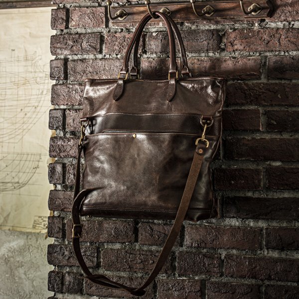 画像4: LEATHER NELSON  2Way BAG(VS-244LS)【MADE IN JAPAN】『日本製』【送料無料】 / VASCO