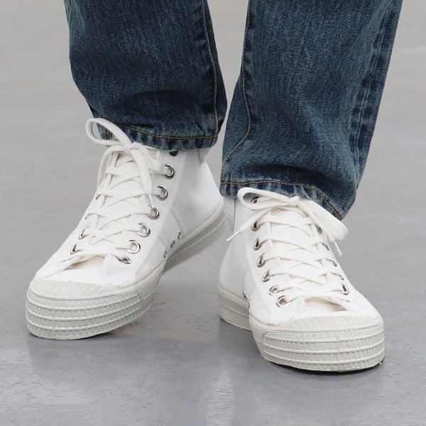 画像5: DEAD STOCK / Czech Army Hi Cut Canvas Sneaker-White-(チェコ軍 ミリタリートレーナーシューズ/White)