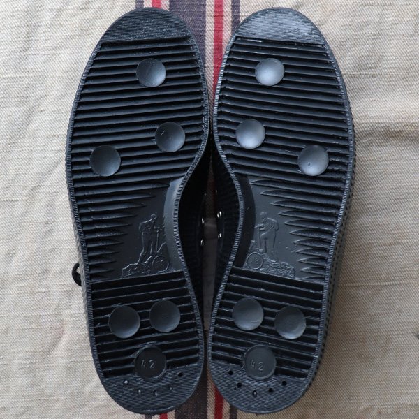 画像17: DEAD STOCK / Czech Army Hi Cut Canvas Sneaker-Black-（チェコ軍 ミリタリートレーナーシューズ/Black）