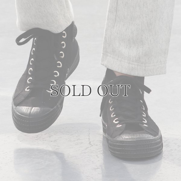 画像3: DEAD STOCK / Czech Army Hi Cut Canvas Sneaker-Black-（チェコ軍 ミリタリートレーナーシューズ/Black）