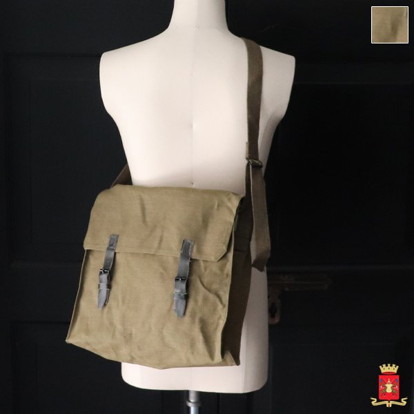 画像1: DEAD STOCK  / Italian Army Canvas Shoulder Bag（イタリア軍 WW2キャンバス ショルダーバッグ）
