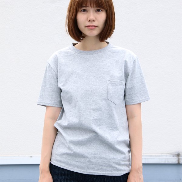 画像2: USAファブリック丸胴国産ポケットTEE [Lady's] 【FABRIC MADE IN USA】【ASSEMBLED IN JAPAN】『日本製』