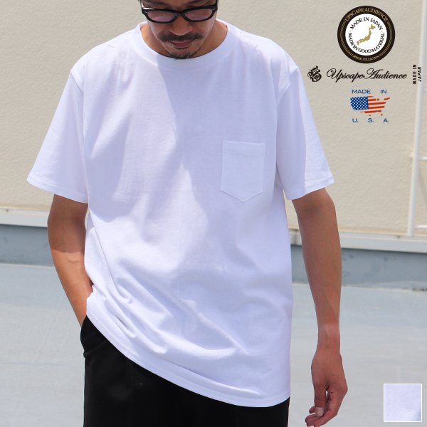 画像1: USAファブリック丸胴国産ポケットTEE【FABRIC MADE IN USA】【ASSEMBLED IN JAPAN】『日本製』