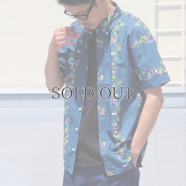 画像9: ボタンダウン半袖アロハシャツ / Upscape Audience×VIBGYOR（ビブジョー）