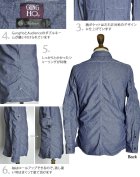 More photos2: 【価格改定】 シャンブレーシャーリング長袖ワークシャツ / Audience