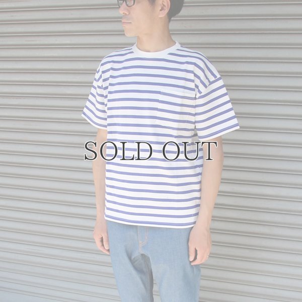 画像3: BSQボーダークルーネック胸ポケ付ビックT 【MADE IN JAPAN】『日本製』/ Upscape Audience