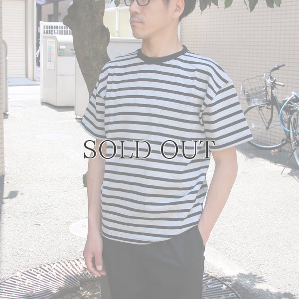 画像4: BSQボーダークルーネック胸ポケ付ビックT 【MADE IN JAPAN】『日本製』/ Upscape Audience