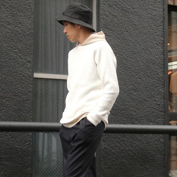 画像11: 【RE PRICE/価格改定】ビッグワッフルサドルショルダー ガゼットクルーネックニット【MADE IN JAPAN】『日本製』 / Upscape Audience