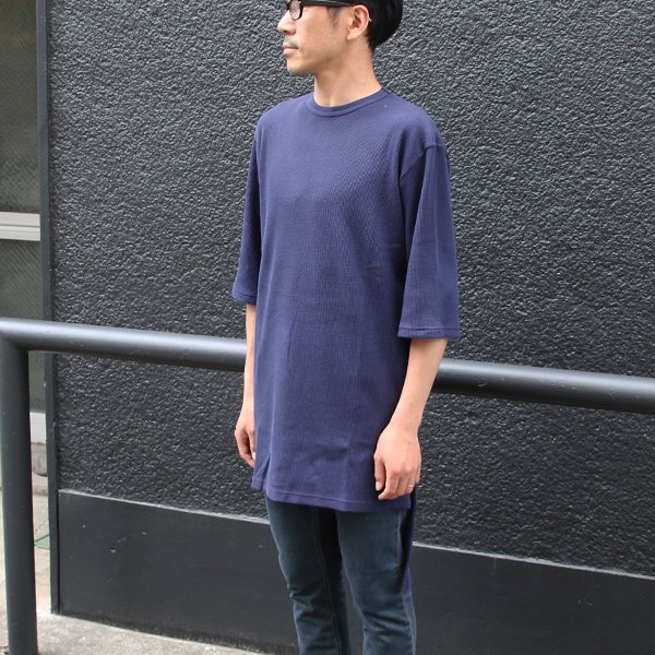 画像6: 度詰ワッフル サイドスリット ロングビッグ 5/S Tee【MADE IN JAPAN】『日本製』/ Upscape Audience