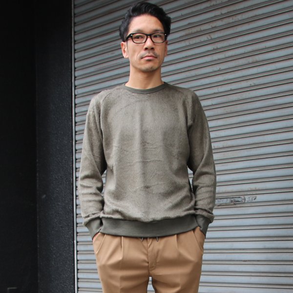 画像6: 【RE PRICE/価格改定】パイルシャギー サドルショルダー C/N L/S ニットソー【MADE IN JAPAN】『日本製』/ Upscape Audience