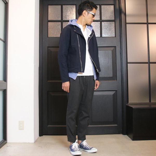 画像17: 【RE PRICE / 価格改定】ヴィスコース粗挽TOP裏毛フード長袖ジップパーカー【MADE IN JAPAN】『日本製』/ Upscape Audience