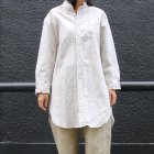 More photos1: 【RE PRICE/価格改定】French Linen（フレンチリネン）綿麻交織ダンガリー ローマシャツコート［Lady's］【MADE IN JAPAN】『日本製』/ Upscape Audience
