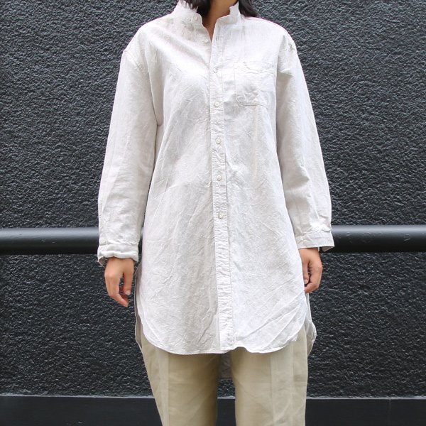画像3: French Linen（フレンチリネン）綿麻交織ダンガリー ローマシャツコート［Lady's］【MADE IN JAPAN】『日本製』/ Upscape Audience