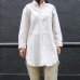 画像3: 【RE PRICE/価格改定】French Linen（フレンチリネン）綿麻交織ダンガリー ローマシャツコート［Lady's］【MADE IN JAPAN】『日本製』/ Upscape Audience