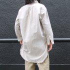 More photos2: 【RE PRICE/価格改定】French Linen（フレンチリネン）綿麻交織ダンガリー ローマシャツコート［Lady's］【MADE IN JAPAN】『日本製』/ Upscape Audience