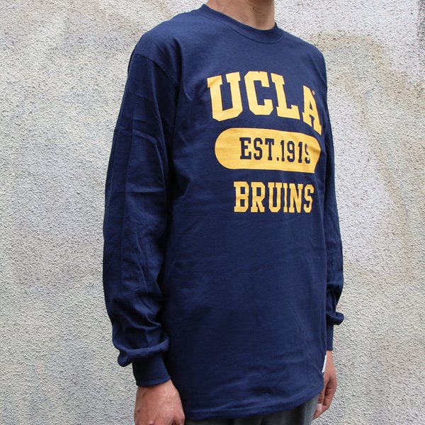 画像14: 【RE PRICE / 価格改定】UCLA"3段カレッジプリント" 6oz米綿丸胴L/S Tee/ Audience