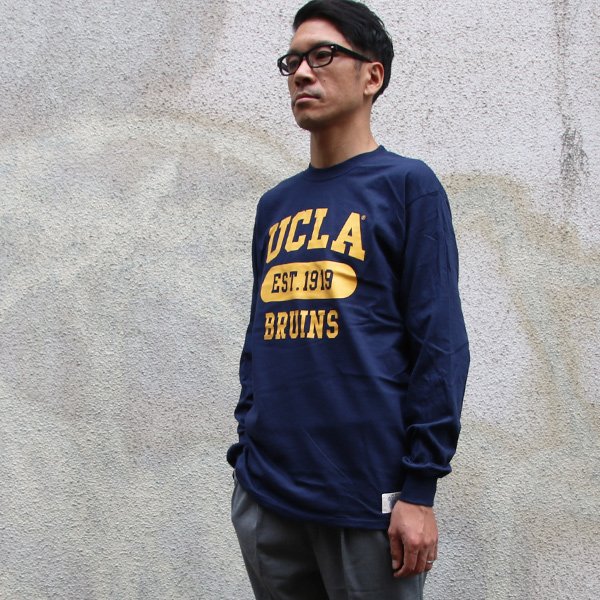 画像2: UCLA"3段カレッジプリント" 6oz米綿丸胴L/S Tee/ Audience