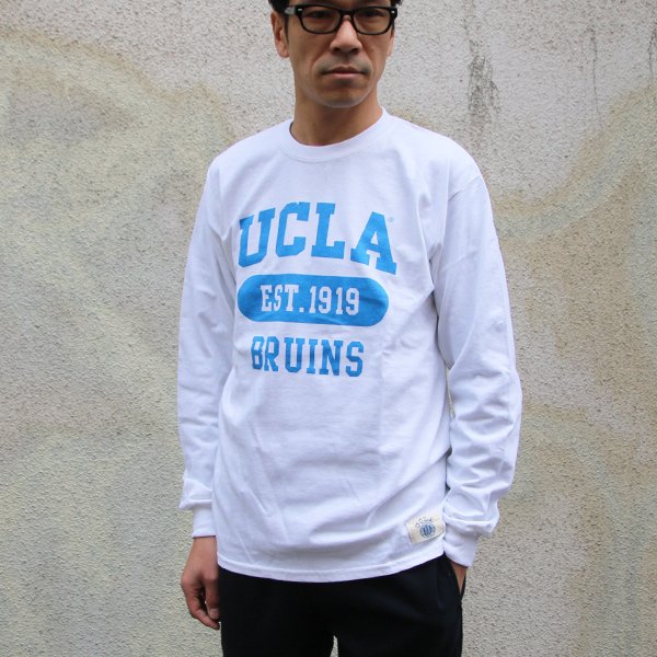 画像7: 【RE PRICE / 価格改定】UCLA"3段カレッジプリント" 6oz米綿丸胴L/S Tee/ Audience